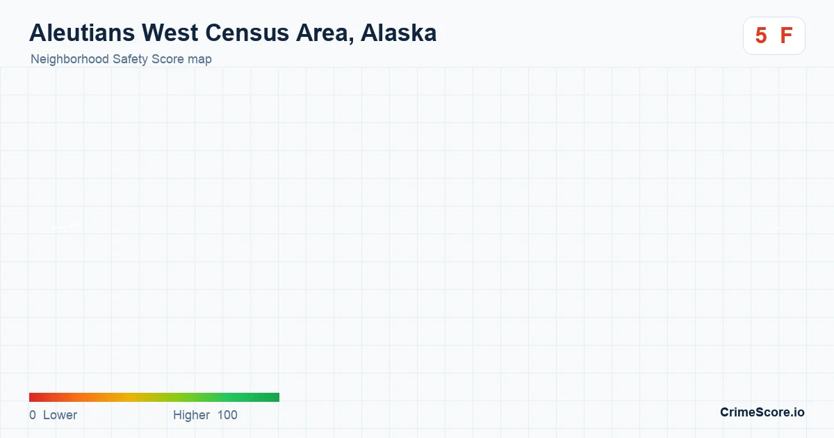Aleutians West Census Area, Alaska neighborhood Safety Score map by Census block group